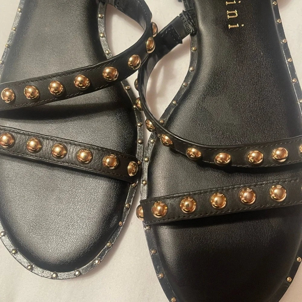 Gianni Bini Black Studded Women's Sandals - Picture 4 of 6